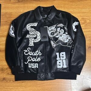 South Pole Black and White Studded Jacket